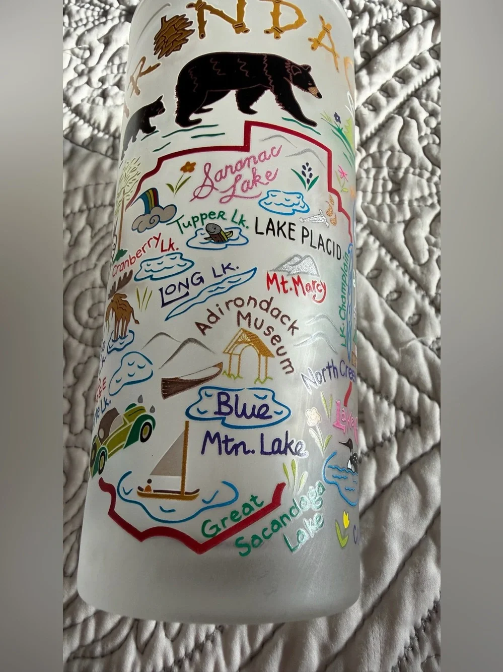 One CatstudioAdirondacks Frosted 15 oz. Souvenir Tumbler